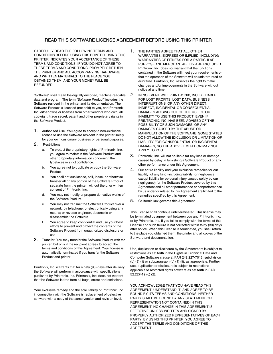 Printronix P8000 Series Cartridge Ribbon Printer User Manual | Page 2 / 414