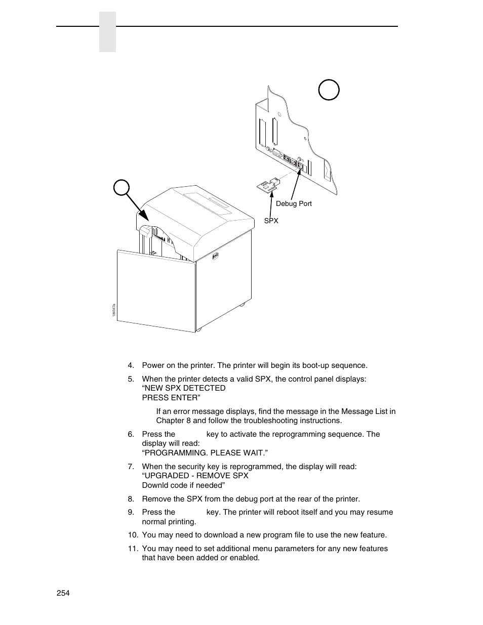 Printronix P8000 Series Cartridge Ribbon Printer User Manual | Page 254 / 414