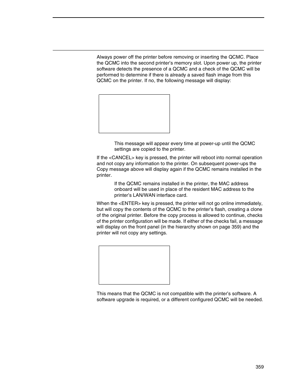 Printronix P8000 Series Cartridge Ribbon Printer User Manual | Page 359 / 414