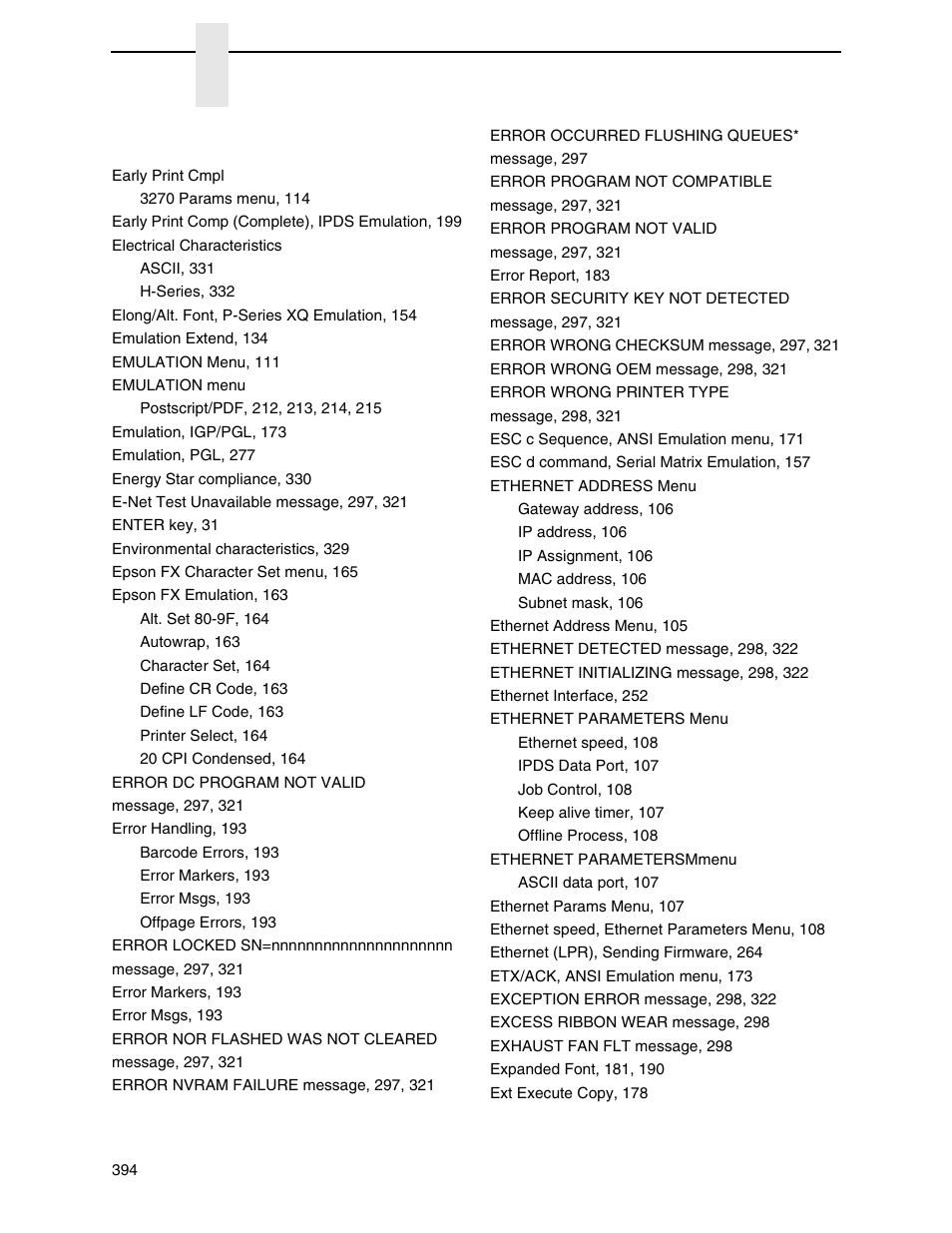 Printronix P8000 Series Cartridge Ribbon Printer User Manual | Page 394 / 414