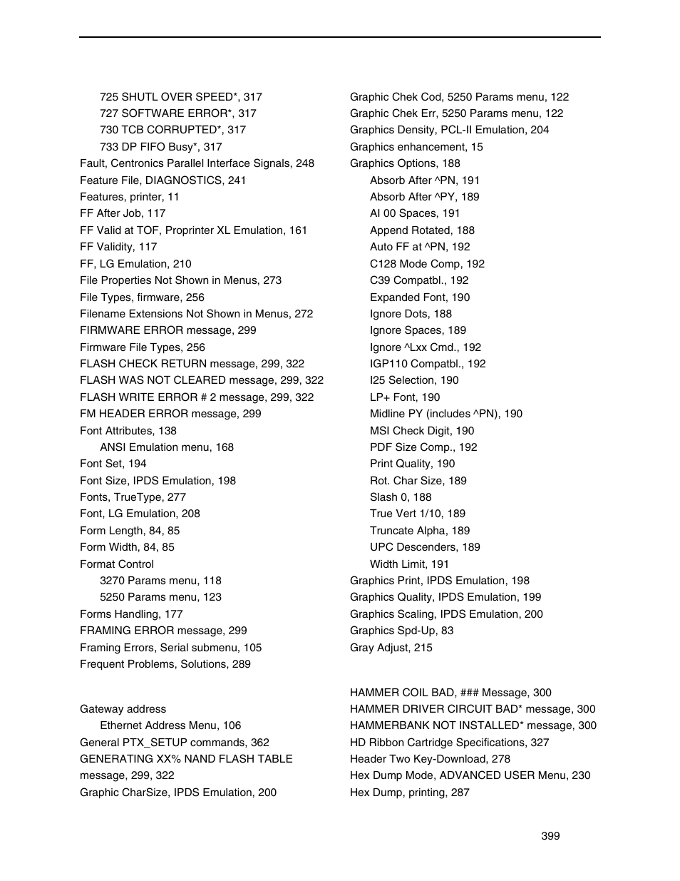 Printronix P8000 Series Cartridge Ribbon Printer User Manual | Page 399 / 414