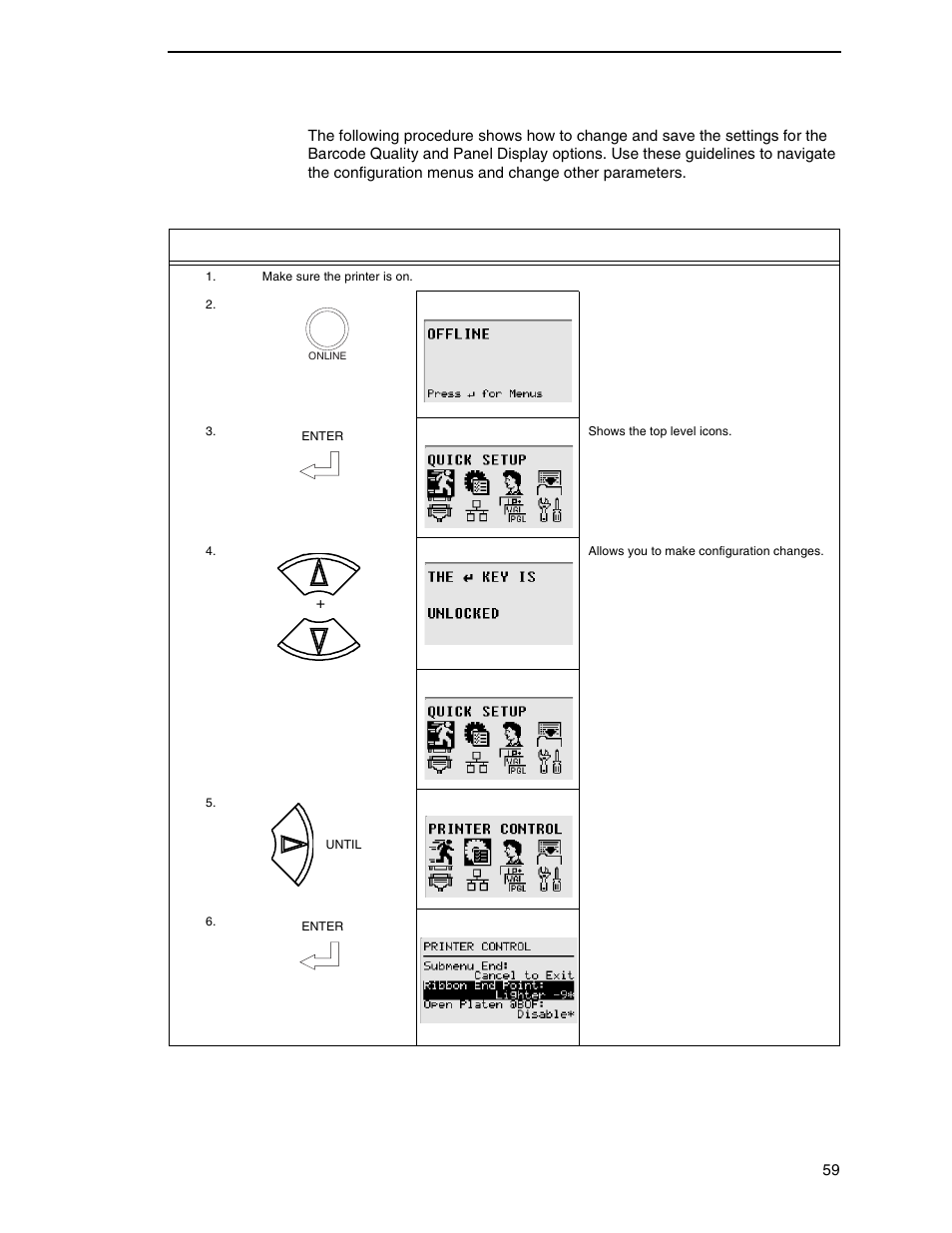 Printronix P8000 Series Cartridge Ribbon Printer User Manual | Page 59 / 414