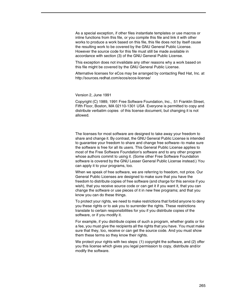 Gnu general public license | Printronix N7000 H-Series Cartridge Ribbon Printer User Manual | Page 265 / 292