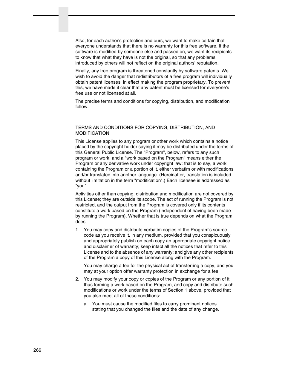 Gnu general public license | Printronix N7000 H-Series Cartridge Ribbon Printer User Manual | Page 266 / 292