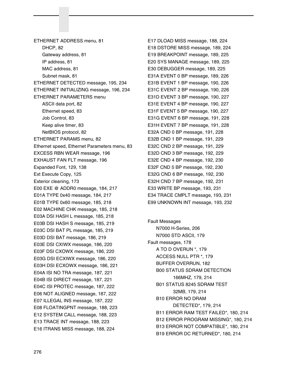 Printronix N7000 H-Series Cartridge Ribbon Printer User Manual | Page 276 / 292