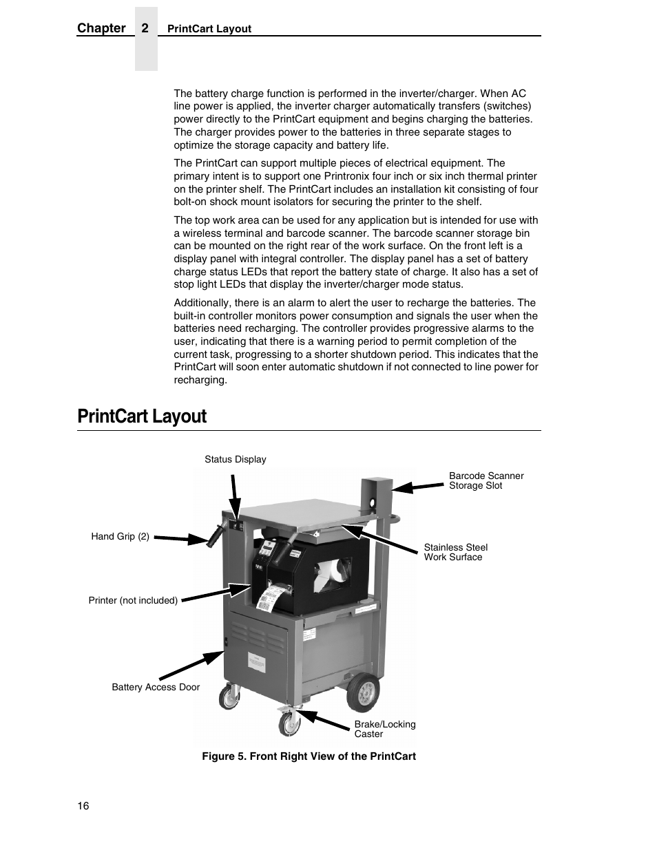 Printcart layout | Printronix PrintCart User Manual | Page 16 / 62