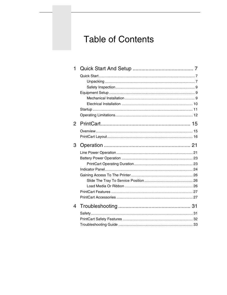 Printronix PrintCart User Manual | Page 5 / 62