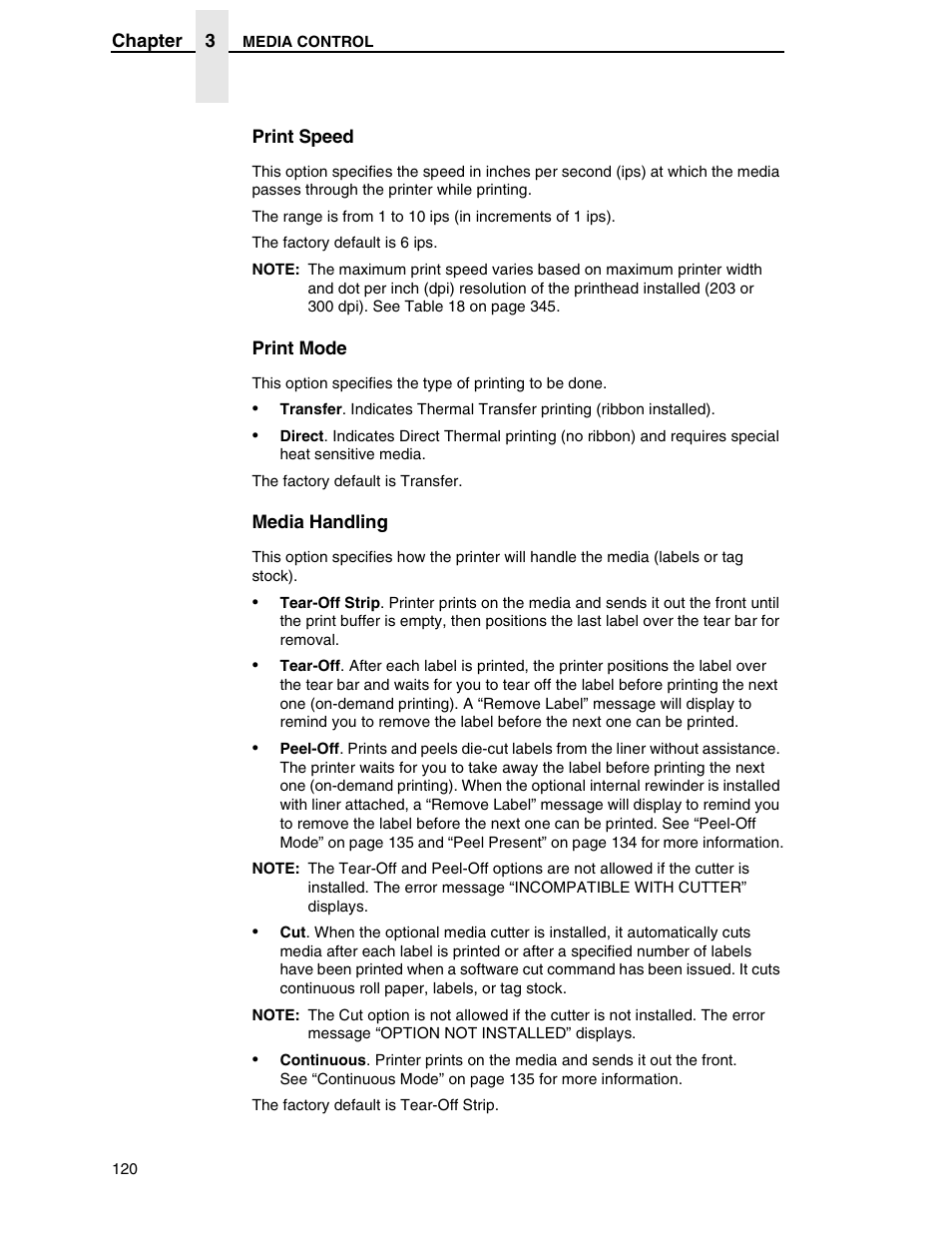 Printronix SL5000r RFID Smart Label and Thermal Printers User Manual | Page 120 / 394