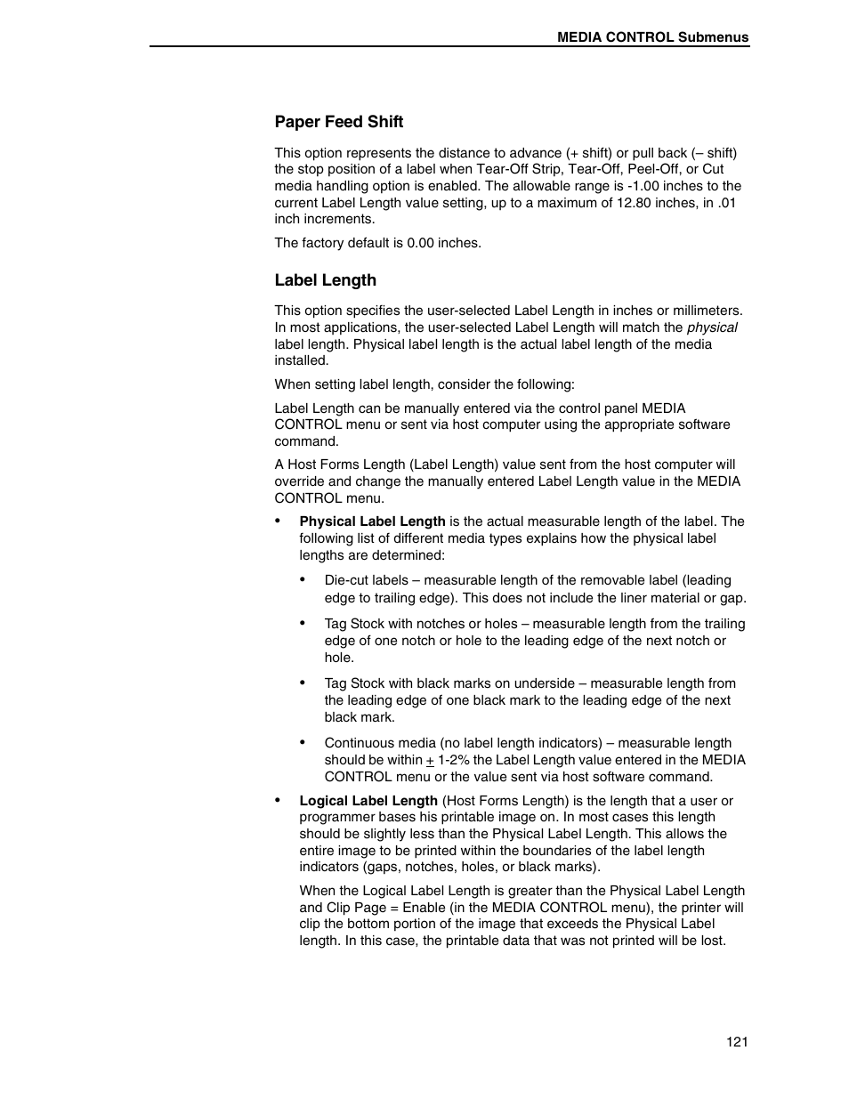 Printronix SL5000r RFID Smart Label and Thermal Printers User Manual | Page 121 / 394