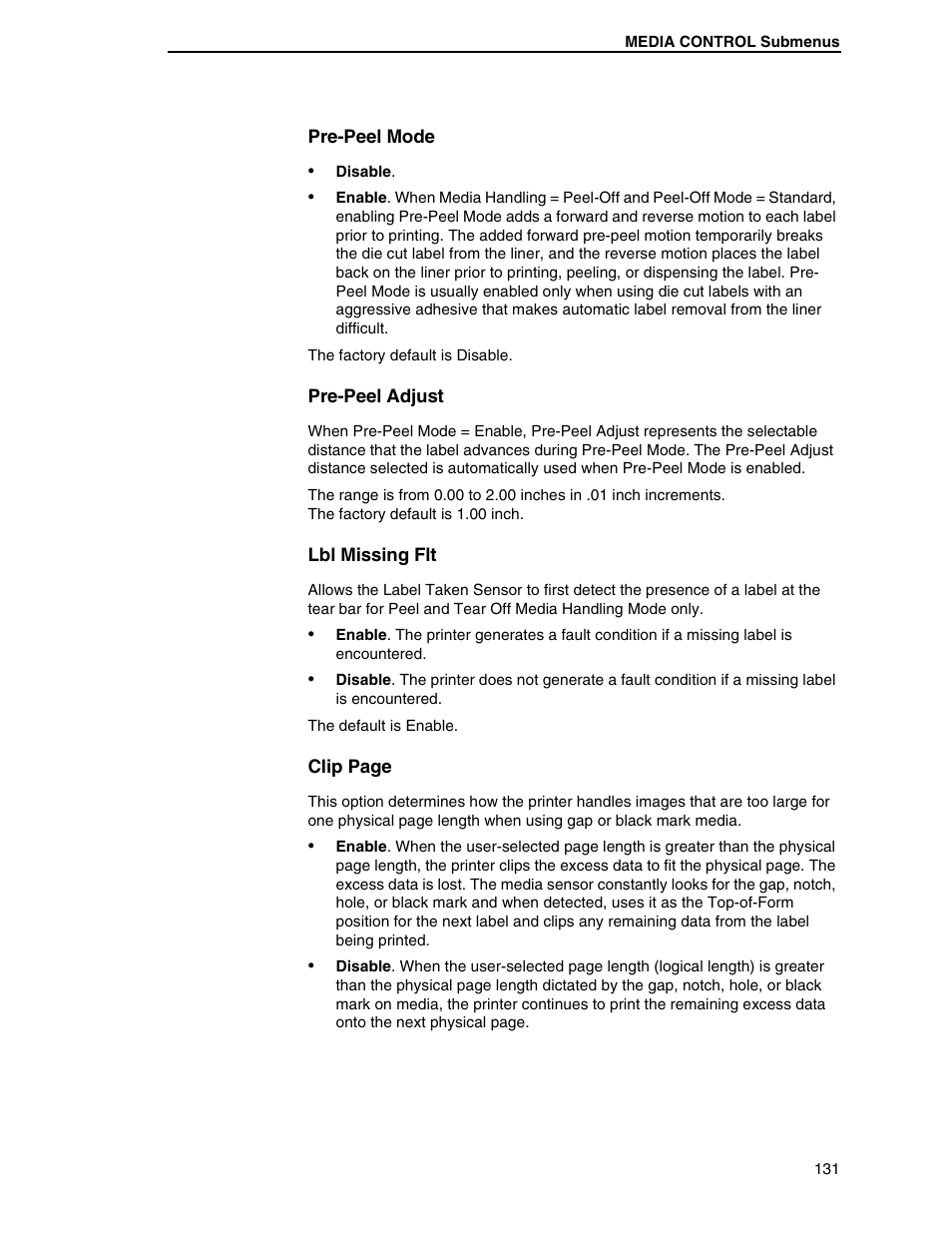 Printronix SL5000r RFID Smart Label and Thermal Printers User Manual | Page 131 / 394