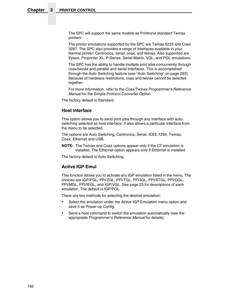 Printronix SL5000r RFID Smart Label and Thermal Printers User Manual | Page 150 / 394