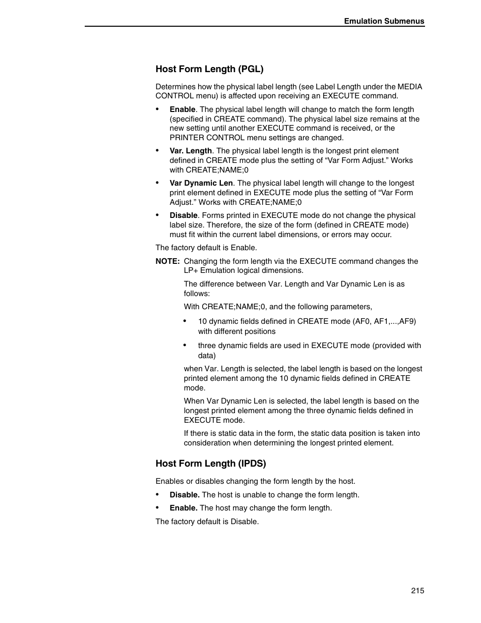 Printronix SL5000r RFID Smart Label and Thermal Printers User Manual | Page 215 / 394