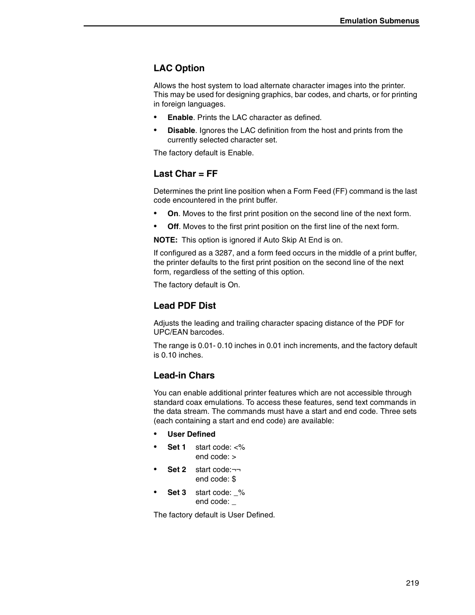 Printronix SL5000r RFID Smart Label and Thermal Printers User Manual | Page 219 / 394