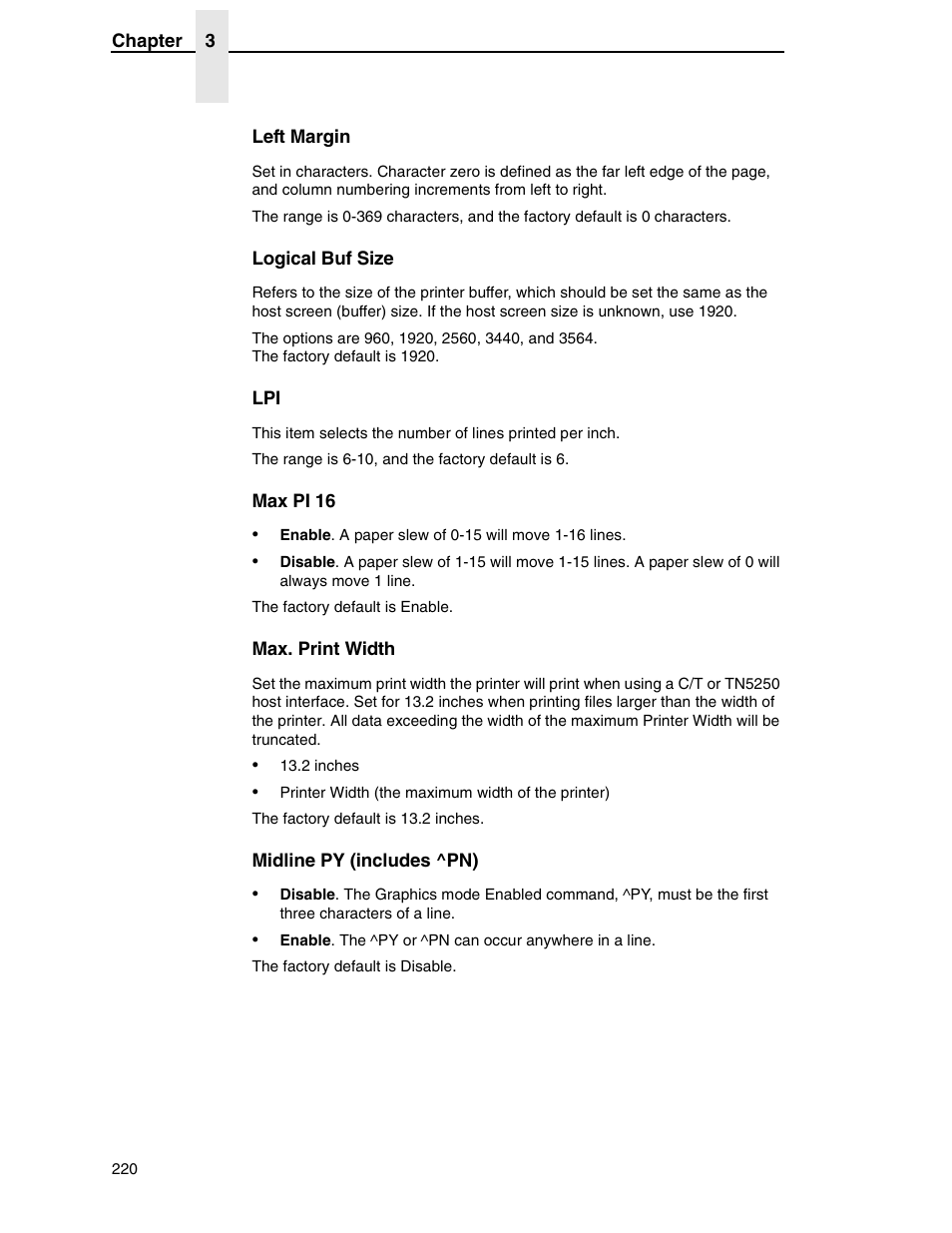 Printronix SL5000r RFID Smart Label and Thermal Printers User Manual | Page 220 / 394