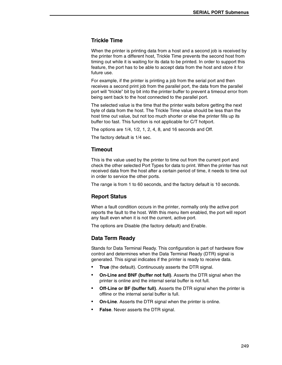 Printronix SL5000r RFID Smart Label and Thermal Printers User Manual | Page 249 / 394