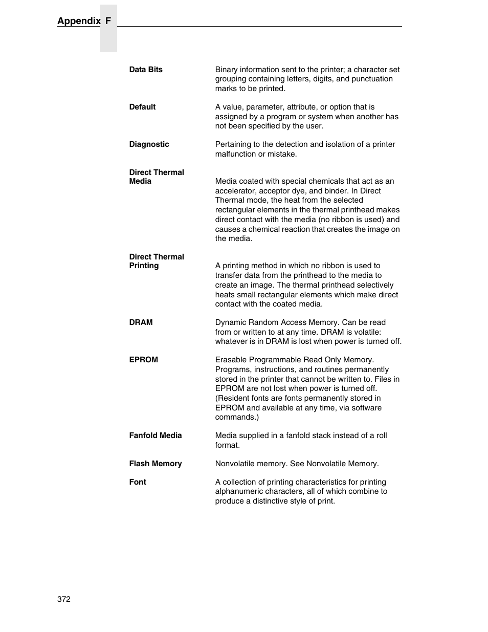 Printronix SL5000r RFID Smart Label and Thermal Printers User Manual | Page 372 / 394