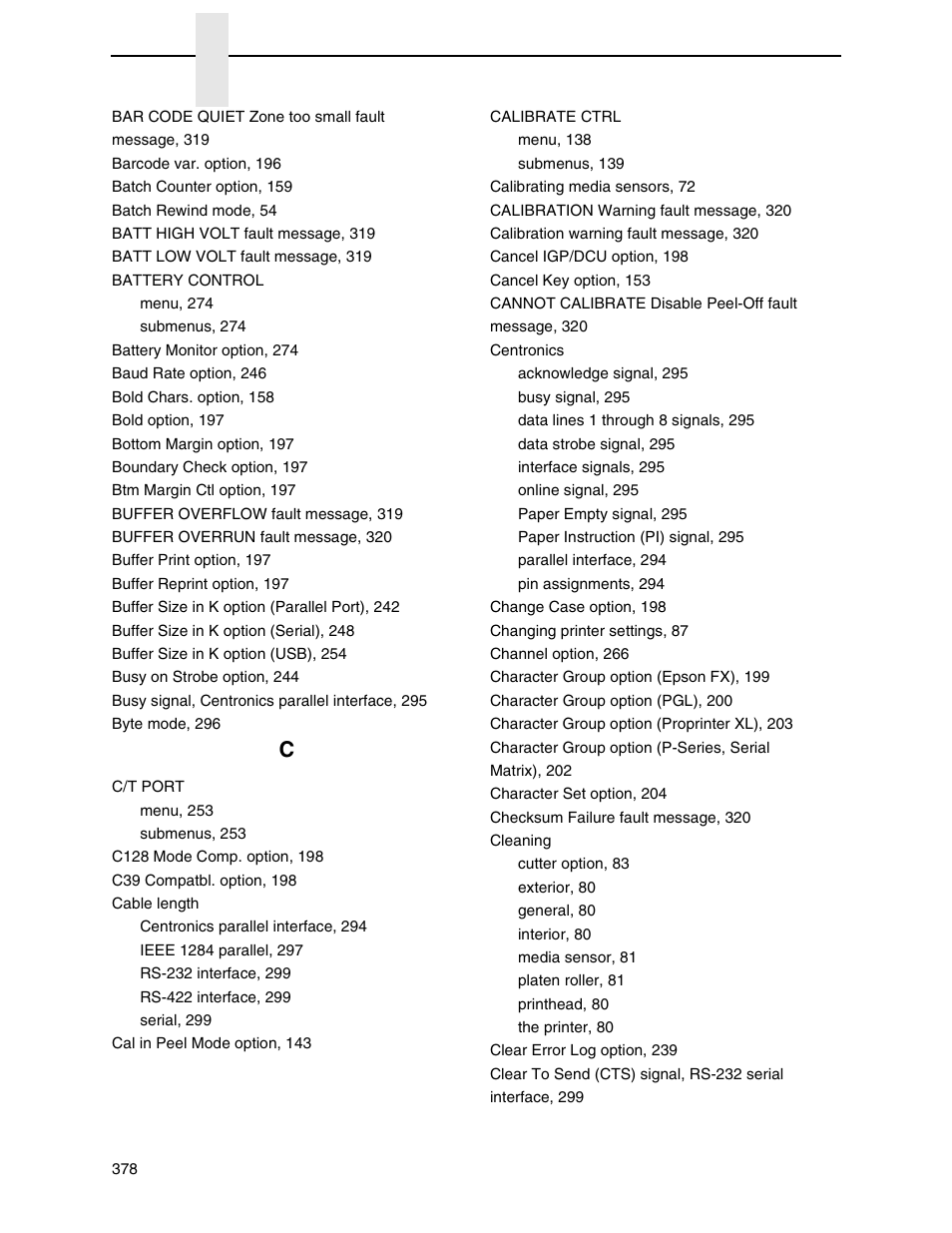 Printronix SL5000r RFID Smart Label and Thermal Printers User Manual | Page 378 / 394