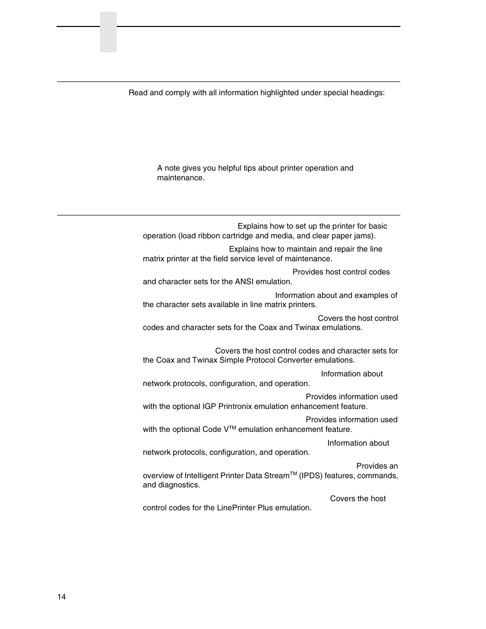 Warnings and special information, Related documents | Printronix P7000 Cartridge Ribbon Printer User Manual | Page 14 / 378