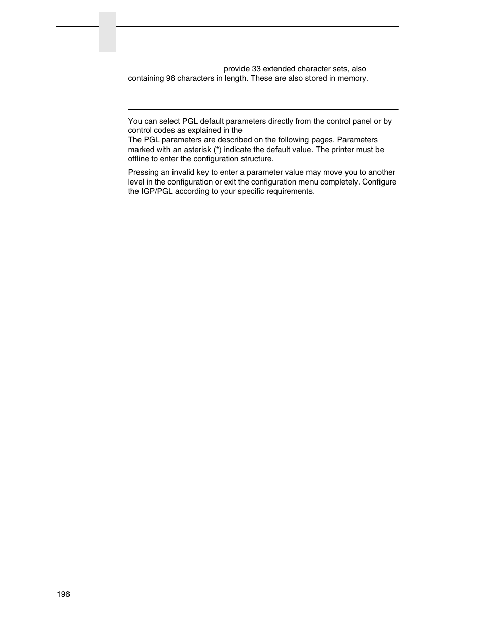 Configuring the emulation with the control panel | Printronix P7000 Cartridge Ribbon Printer User Manual | Page 196 / 378