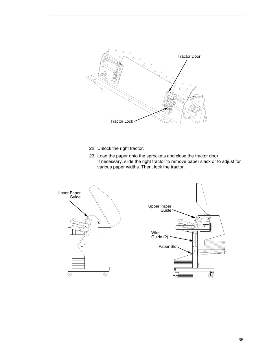 Cabinet model pedestal model | Printronix P7000 Cartridge Ribbon Printer User Manual | Page 35 / 378