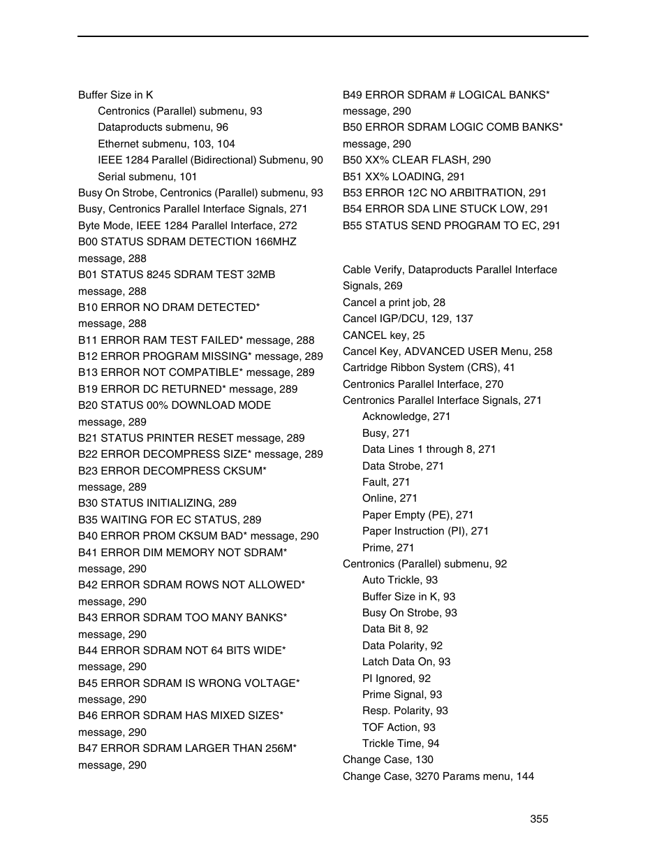 Printronix P7000 Cartridge Ribbon Printer User Manual | Page 355 / 378