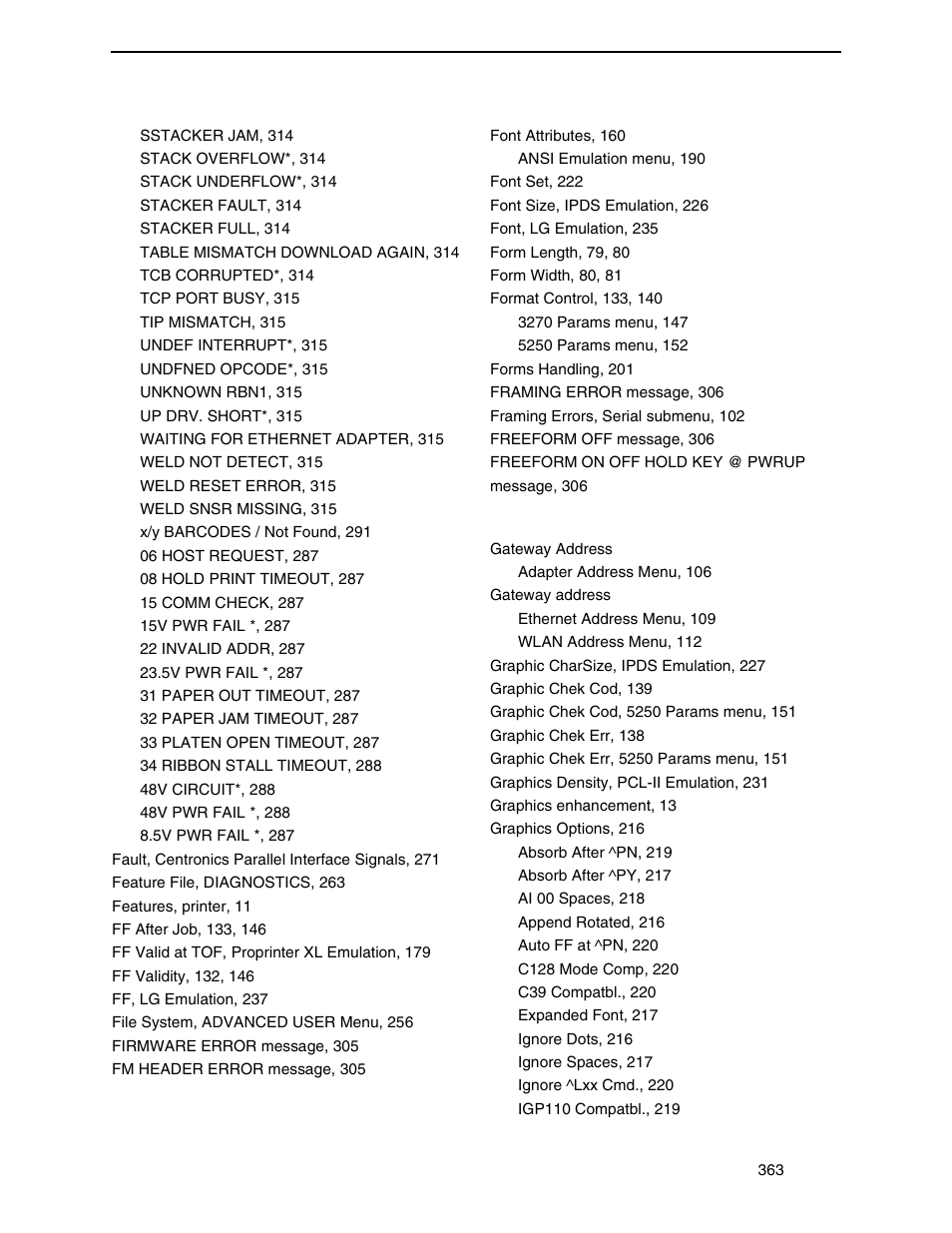 Printronix P7000 Cartridge Ribbon Printer User Manual | Page 363 / 378