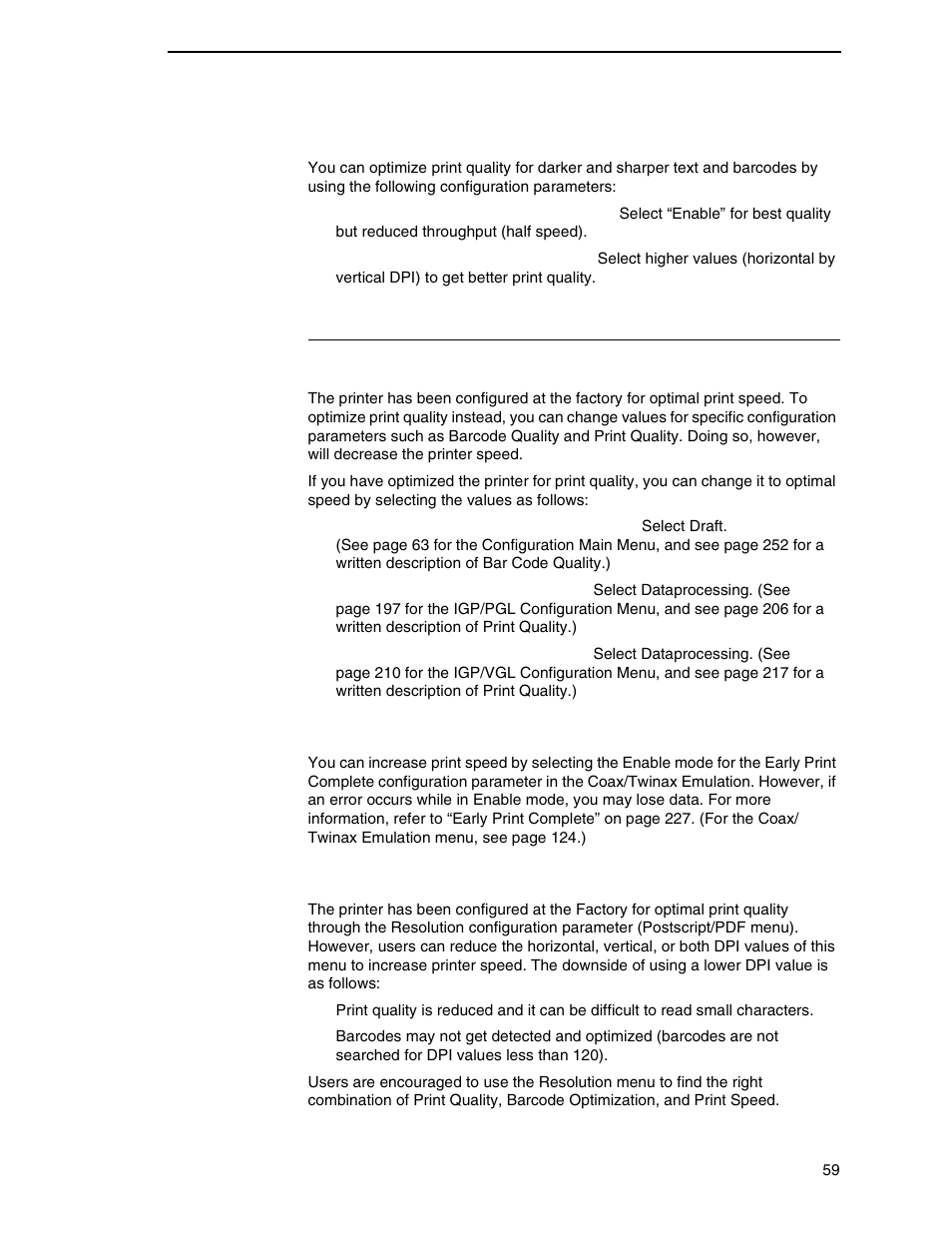 Optimizing print speed | Printronix P7000 Cartridge Ribbon Printer User Manual | Page 59 / 378