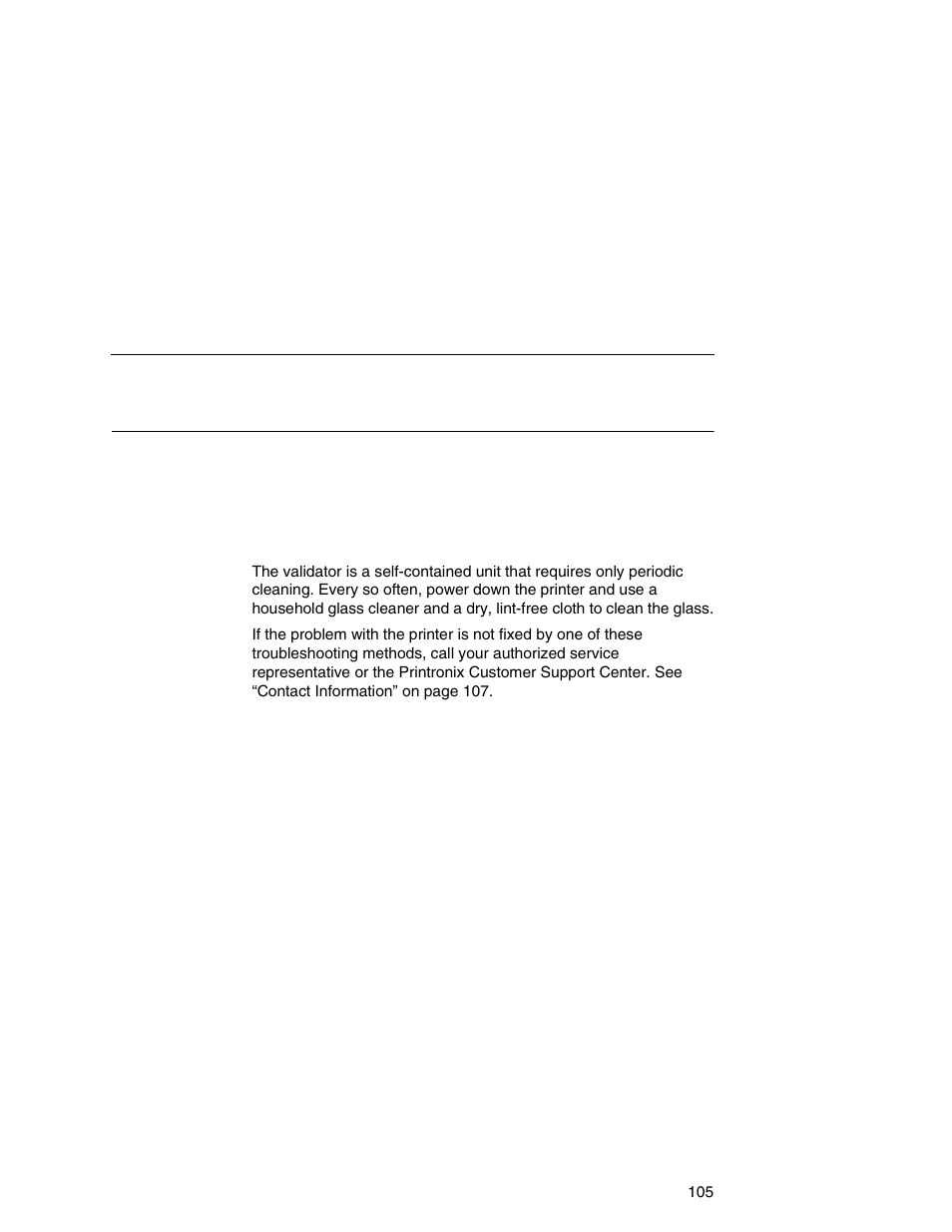 Maintenance | Printronix Online Data Validator User Manual | Page 105 / 116