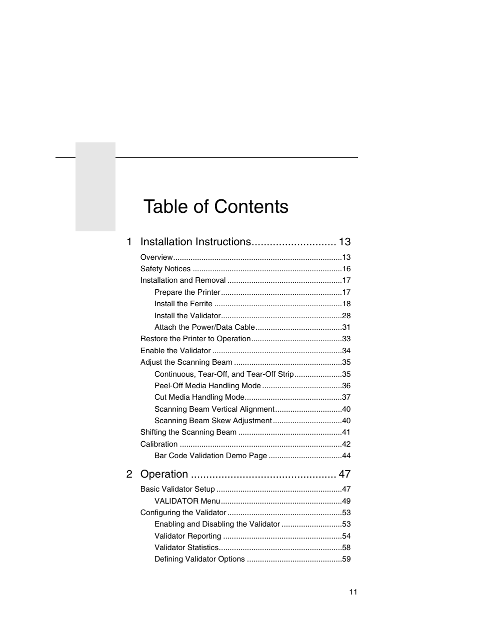 Printronix Online Data Validator User Manual | Page 11 / 116