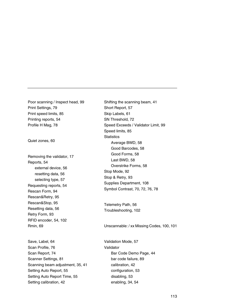 Printronix Online Data Validator User Manual | Page 113 / 116