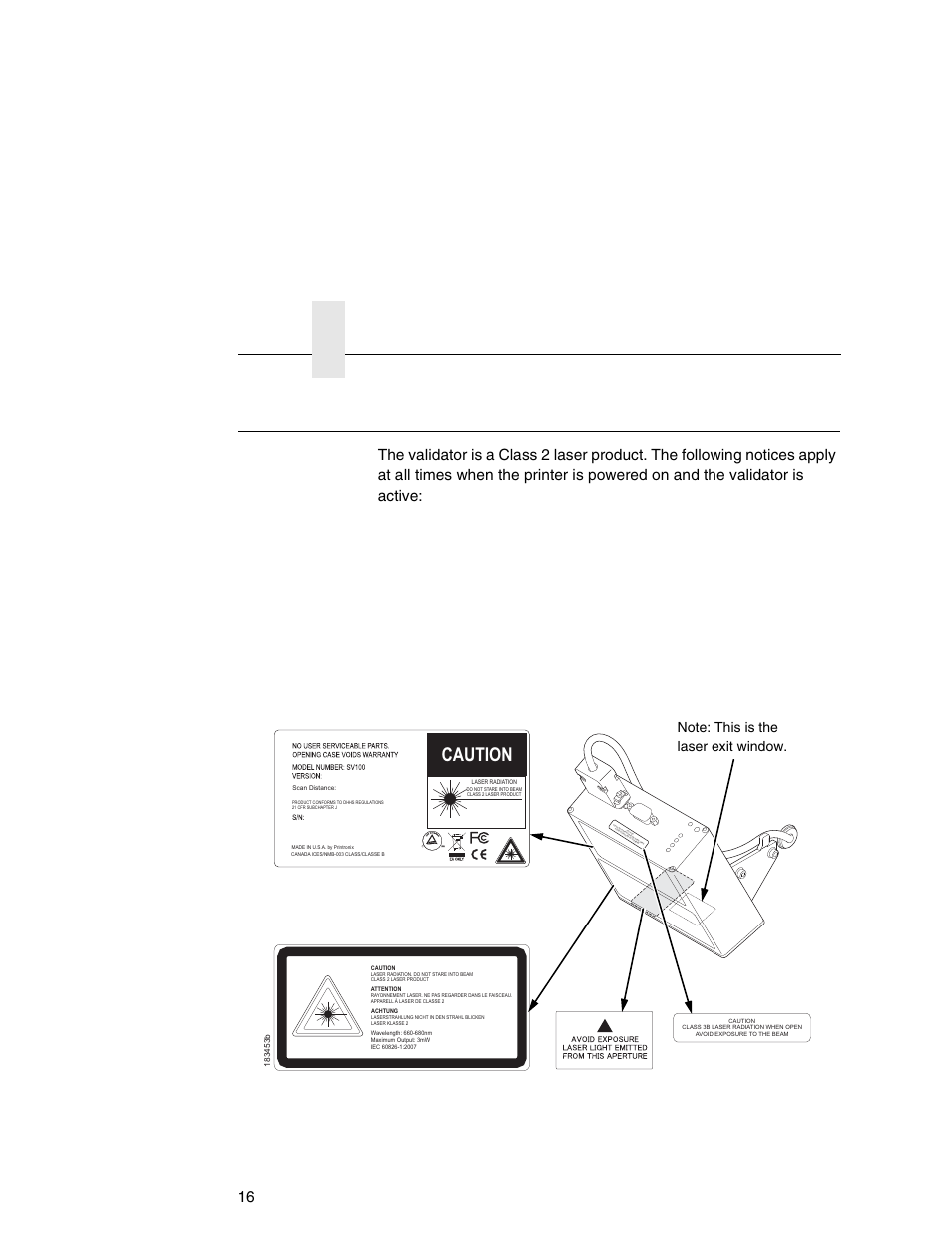 Safety notices, Caution, Chapter 1 | Warning, Safety notices 16 | Printronix Online Data Validator User Manual | Page 16 / 116