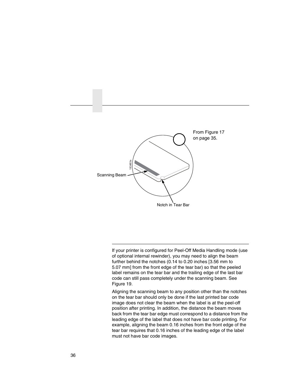Peel-off media handling mode | Printronix Online Data Validator User Manual | Page 36 / 116