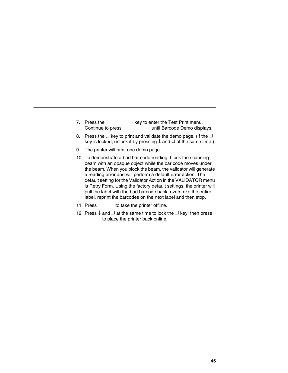 Printronix Online Data Validator User Manual | Page 45 / 116
