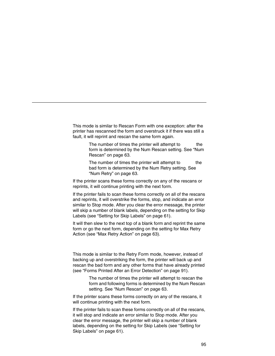 Rescan&retry, Rescan&stop | Printronix Online Data Validator User Manual | Page 95 / 116