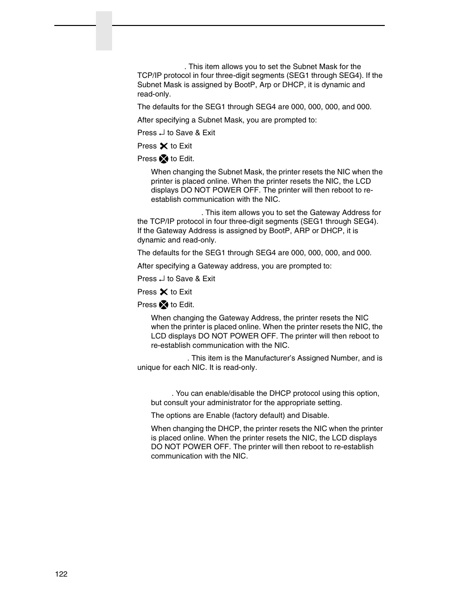 Printronix SL4M User Manual | Page 122 / 308