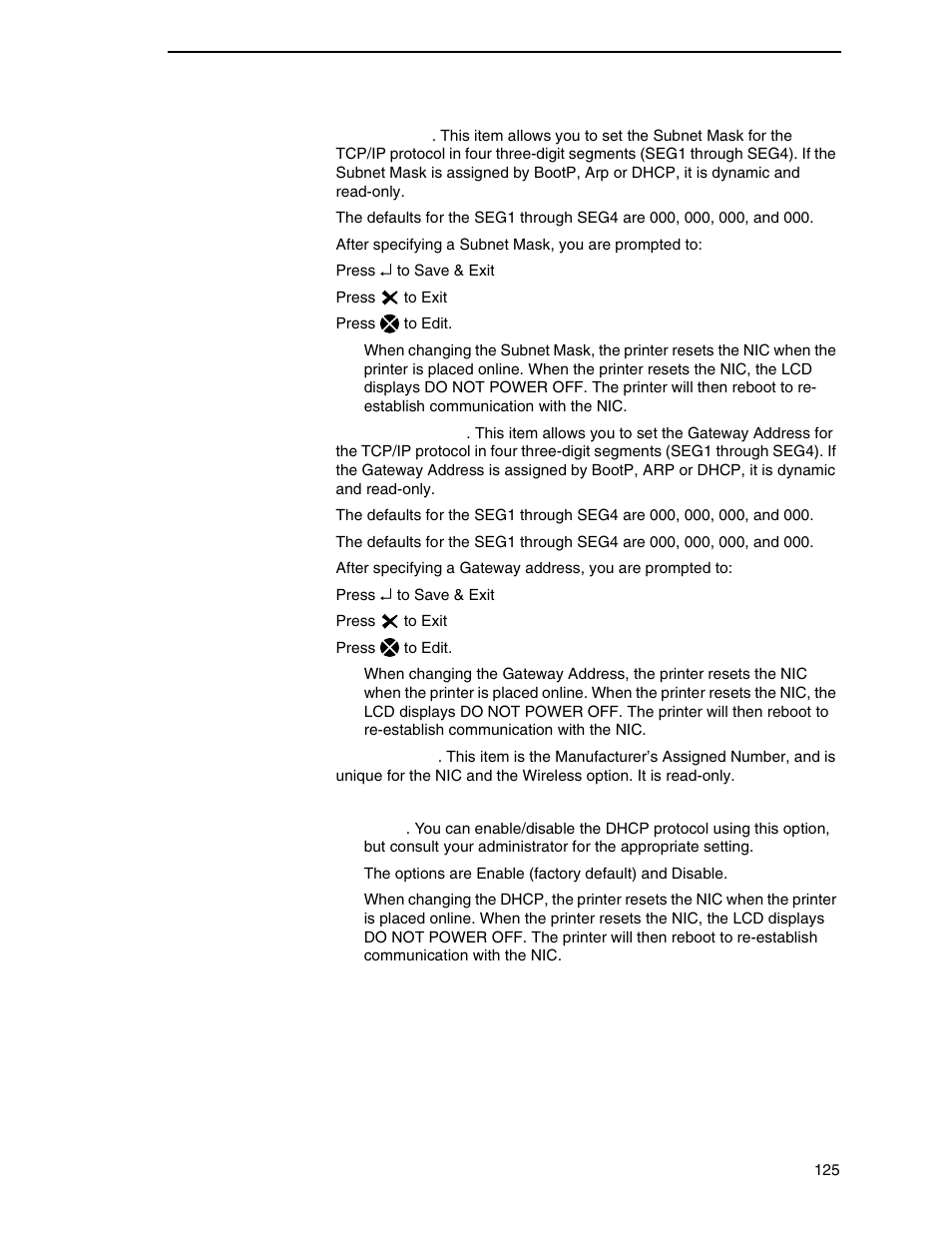 Printronix SL4M User Manual | Page 125 / 308