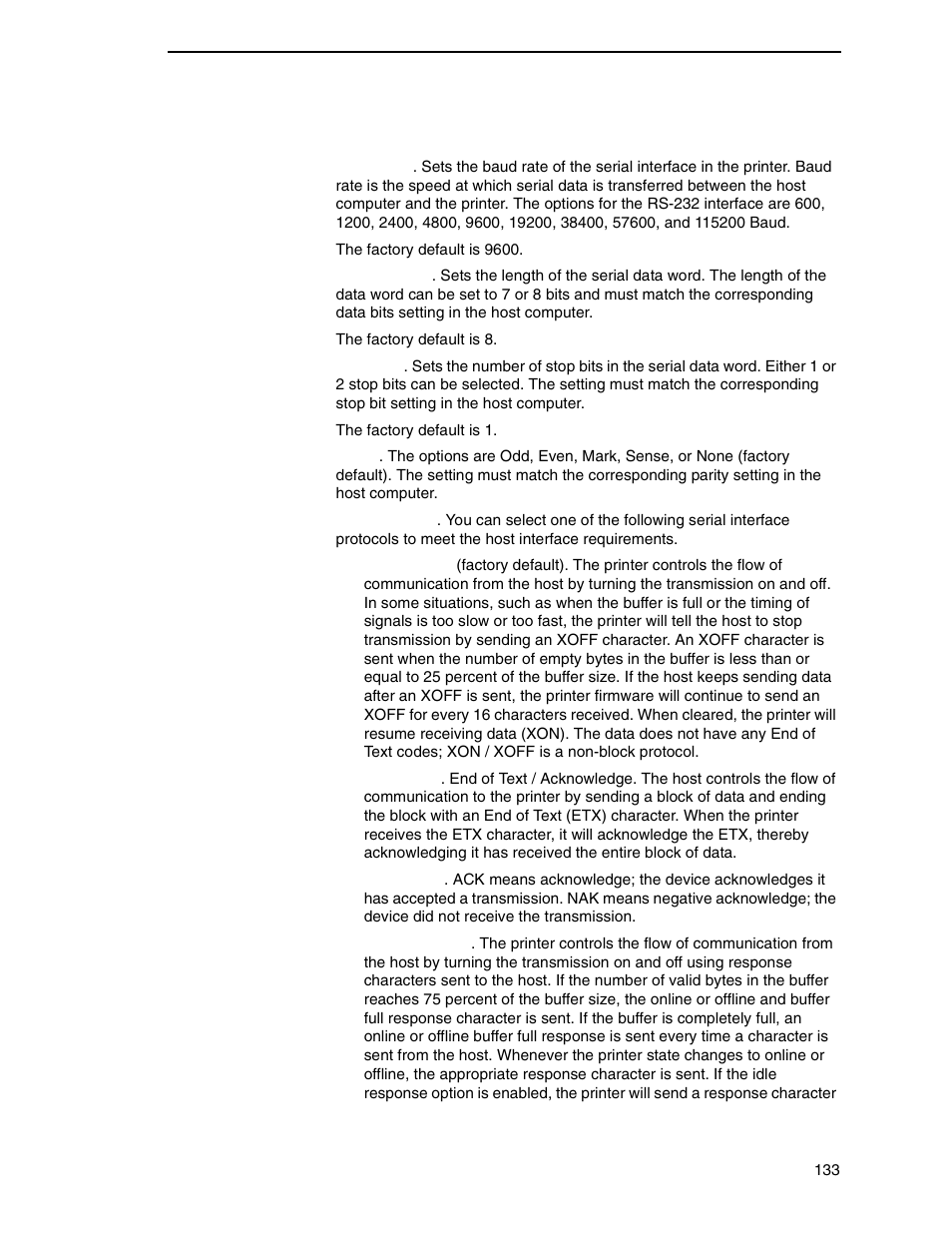 Serial port | Printronix SL4M User Manual | Page 133 / 308