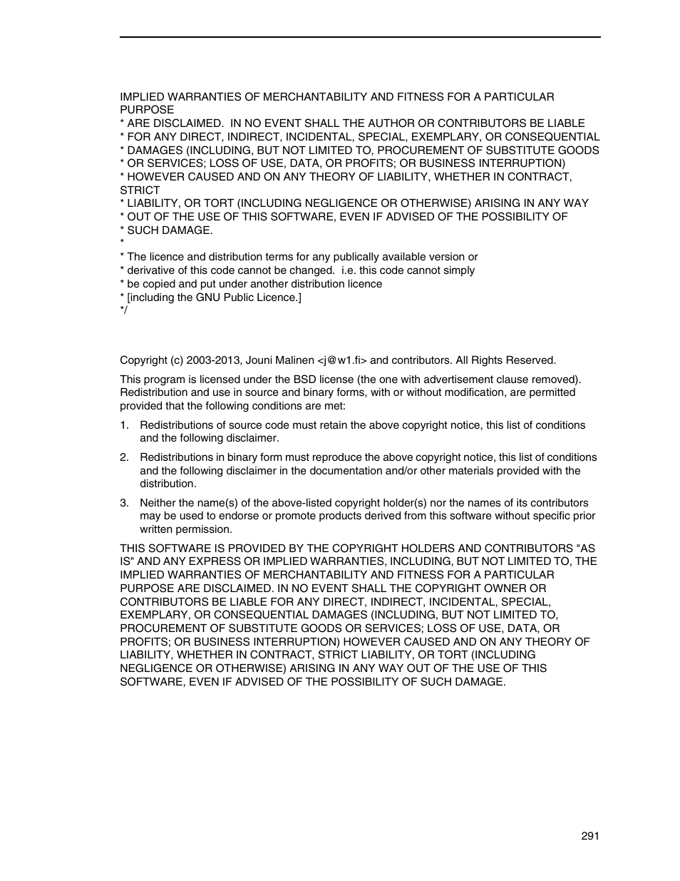 Wpa supplicant license | Printronix SL4M User Manual | Page 291 / 308