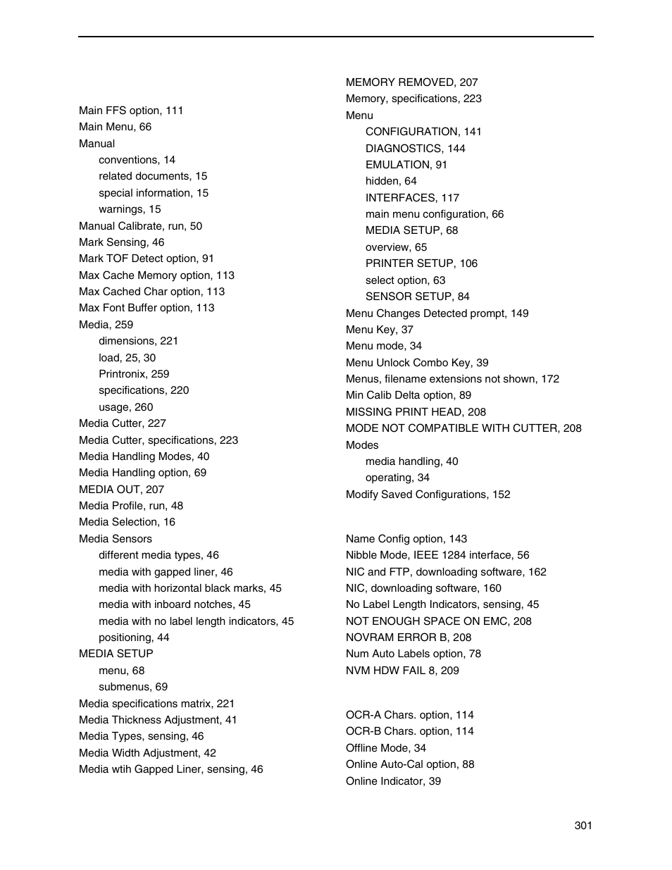 Printronix SL4M User Manual | Page 301 / 308