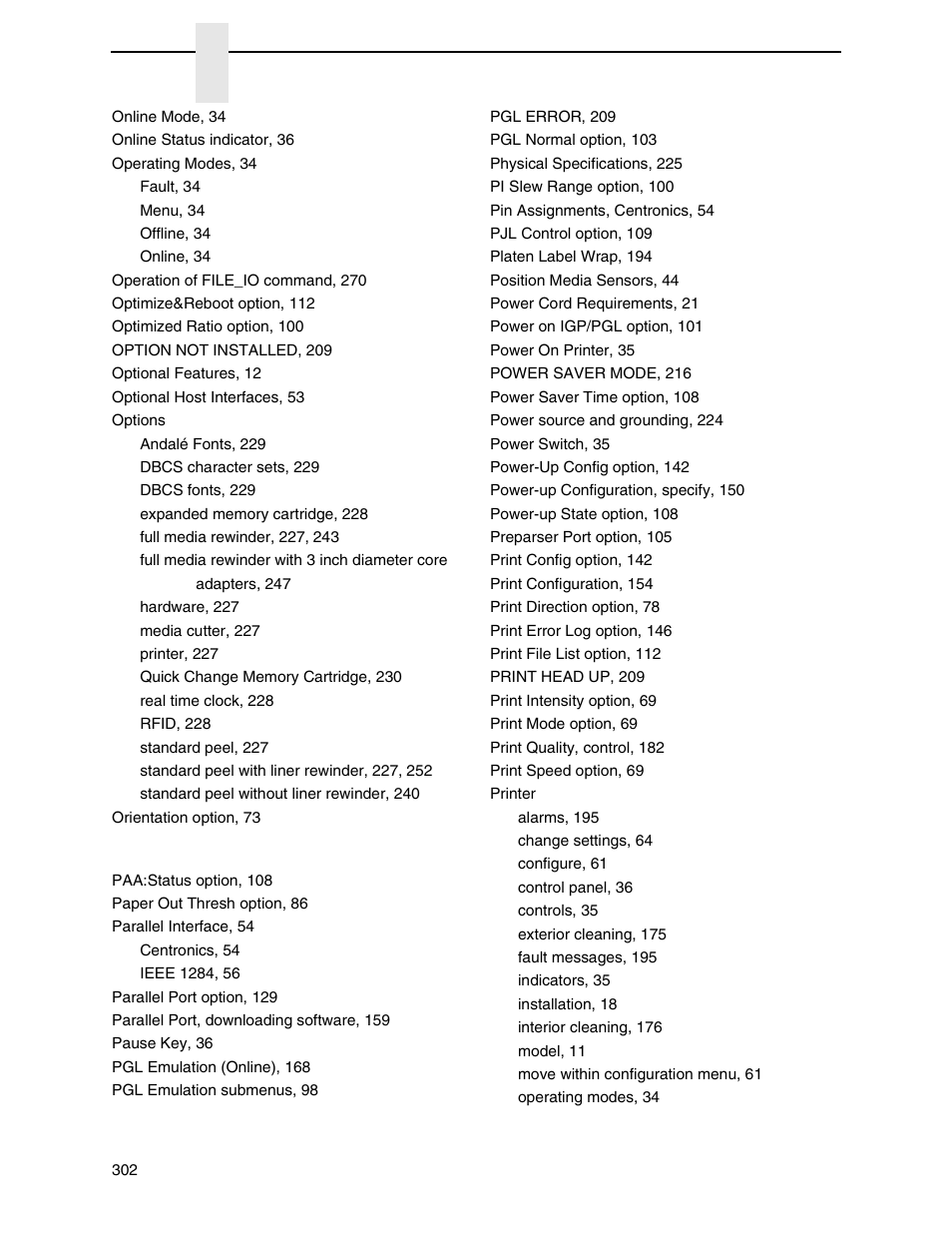 Printronix SL4M User Manual | Page 302 / 308