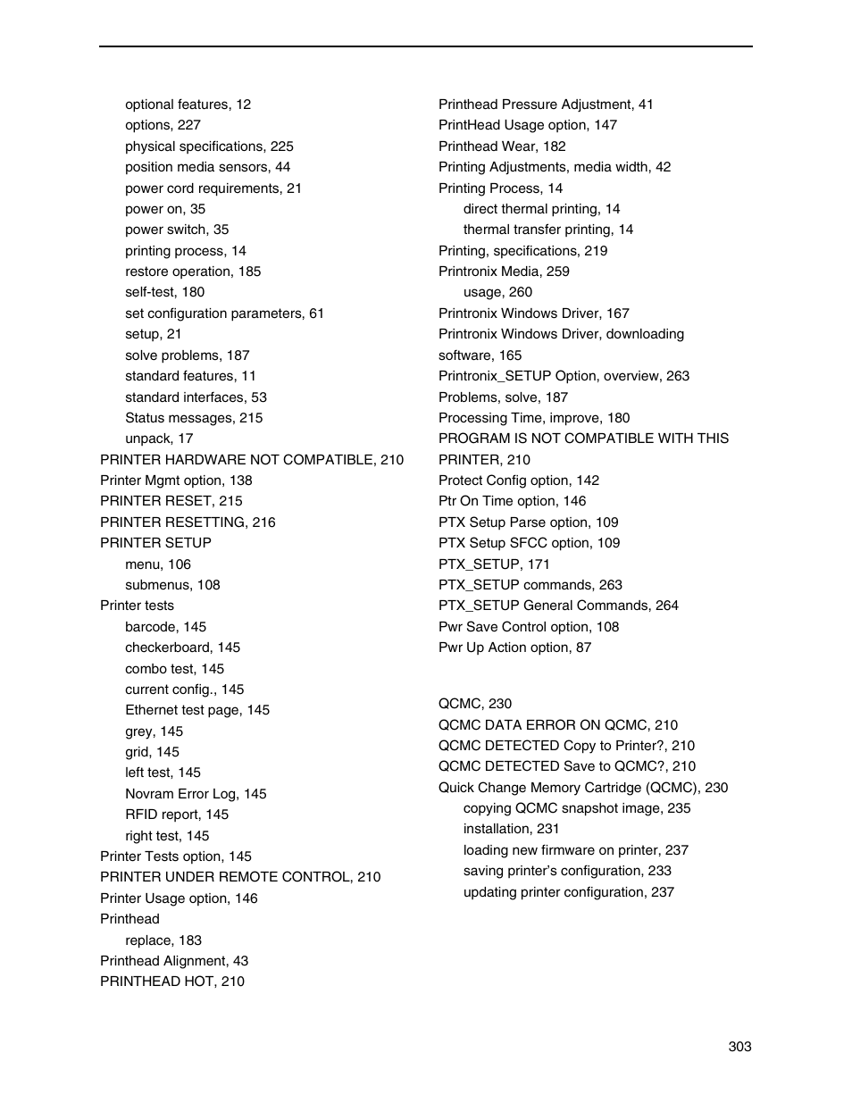 Printronix SL4M User Manual | Page 303 / 308