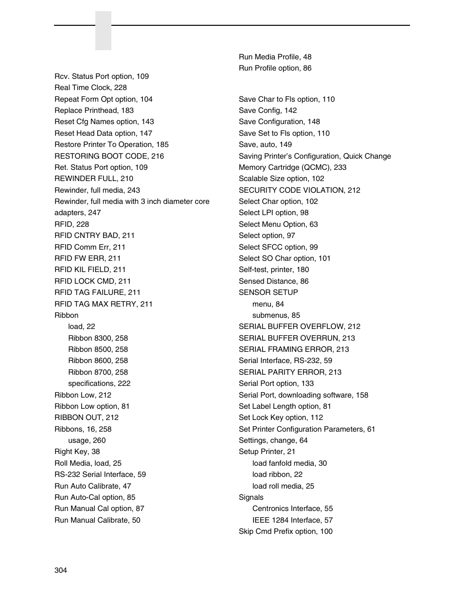Printronix SL4M User Manual | Page 304 / 308