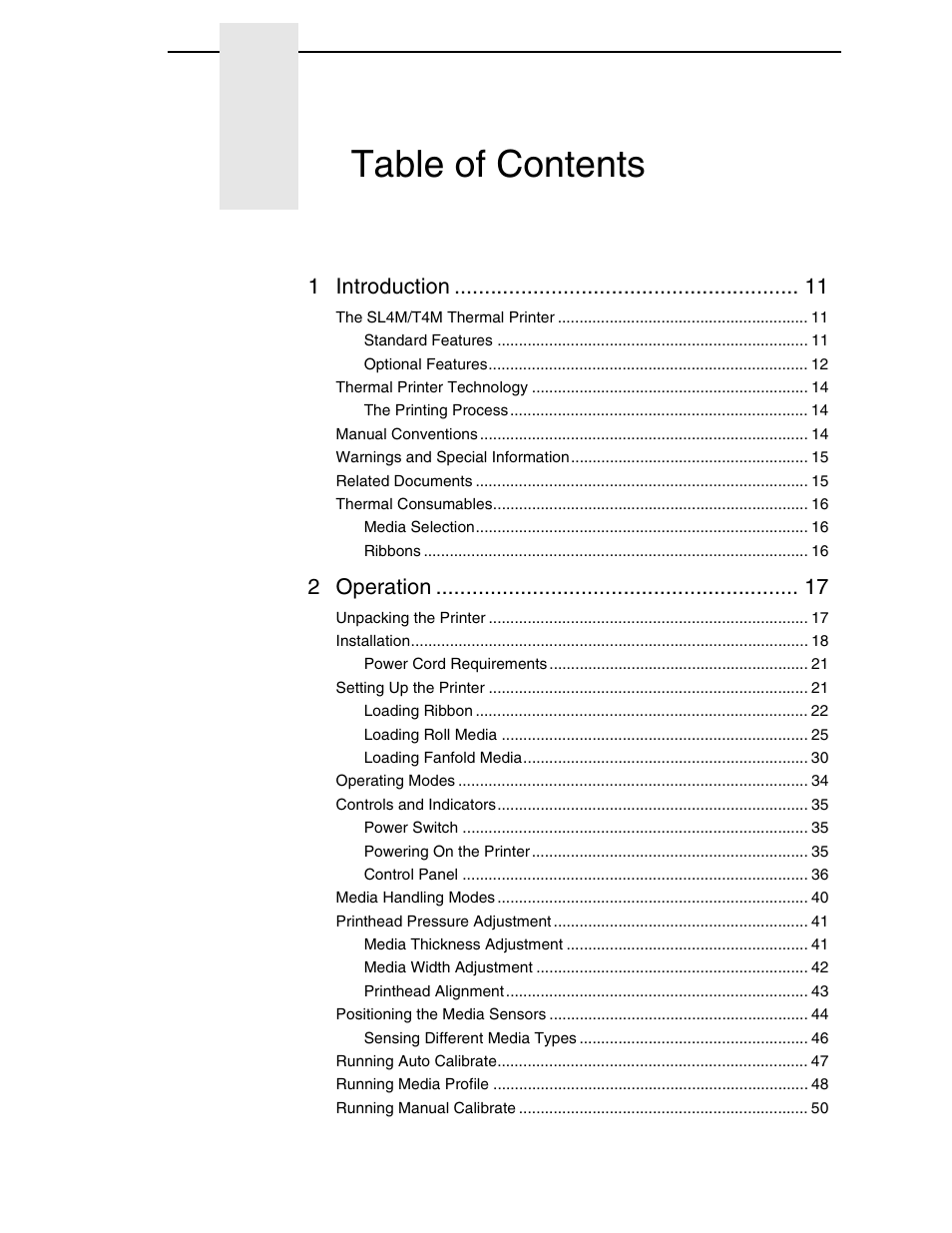 Printronix SL4M User Manual | Page 5 / 308