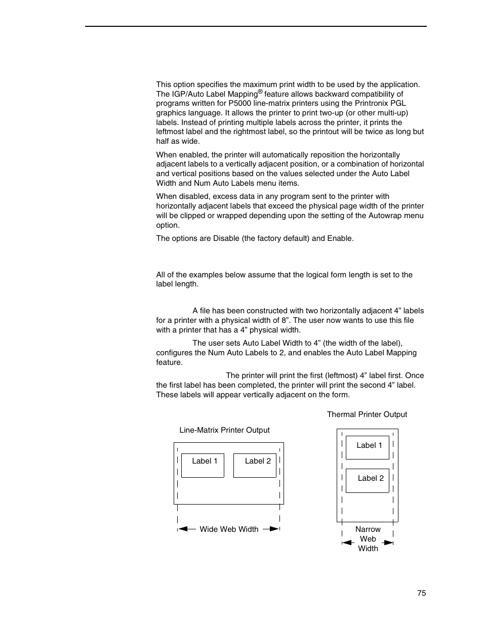 Auto map select | Printronix SL4M User Manual | Page 75 / 308