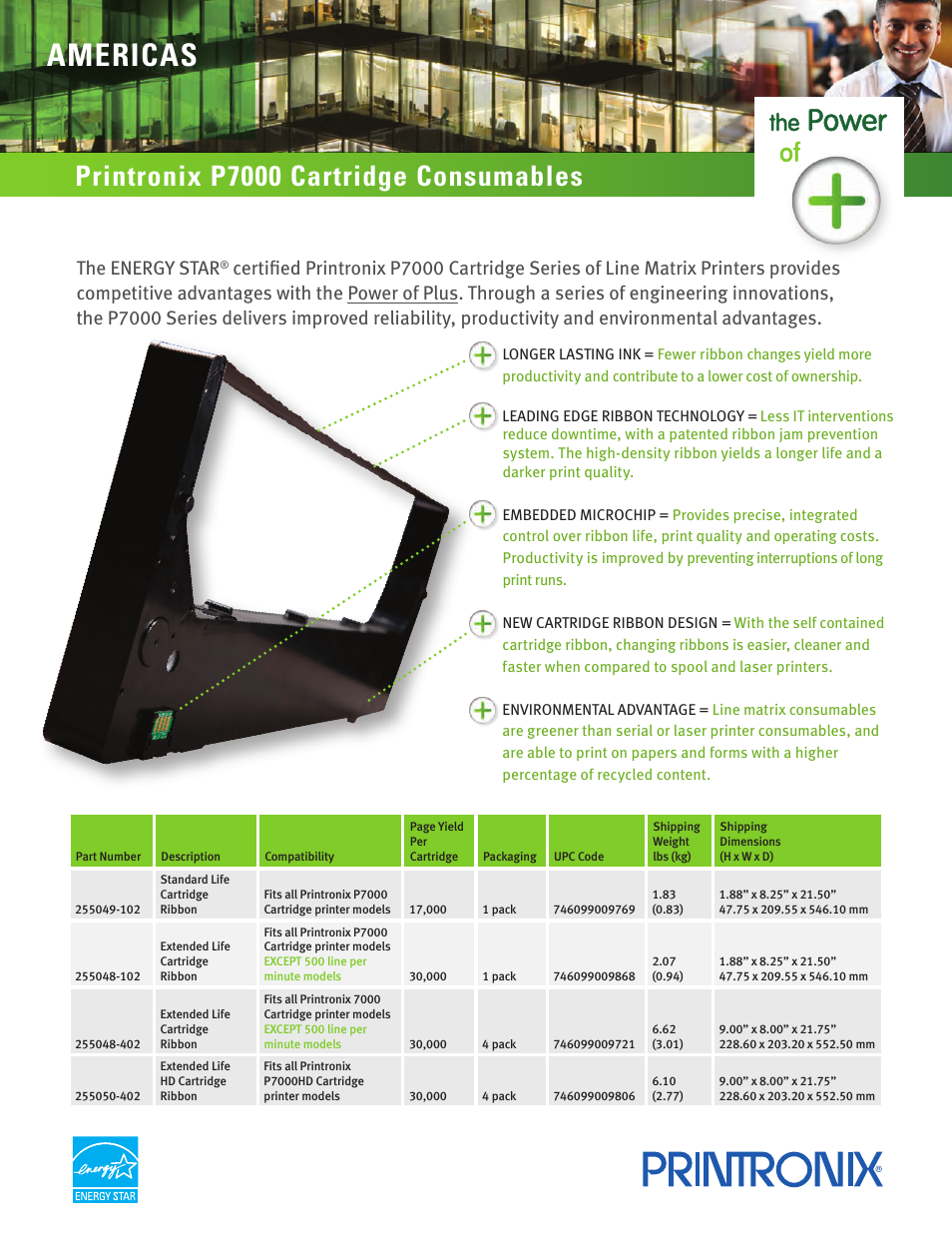 Printronix P7000 OpenPrint consumables User Manual | 2 pages
