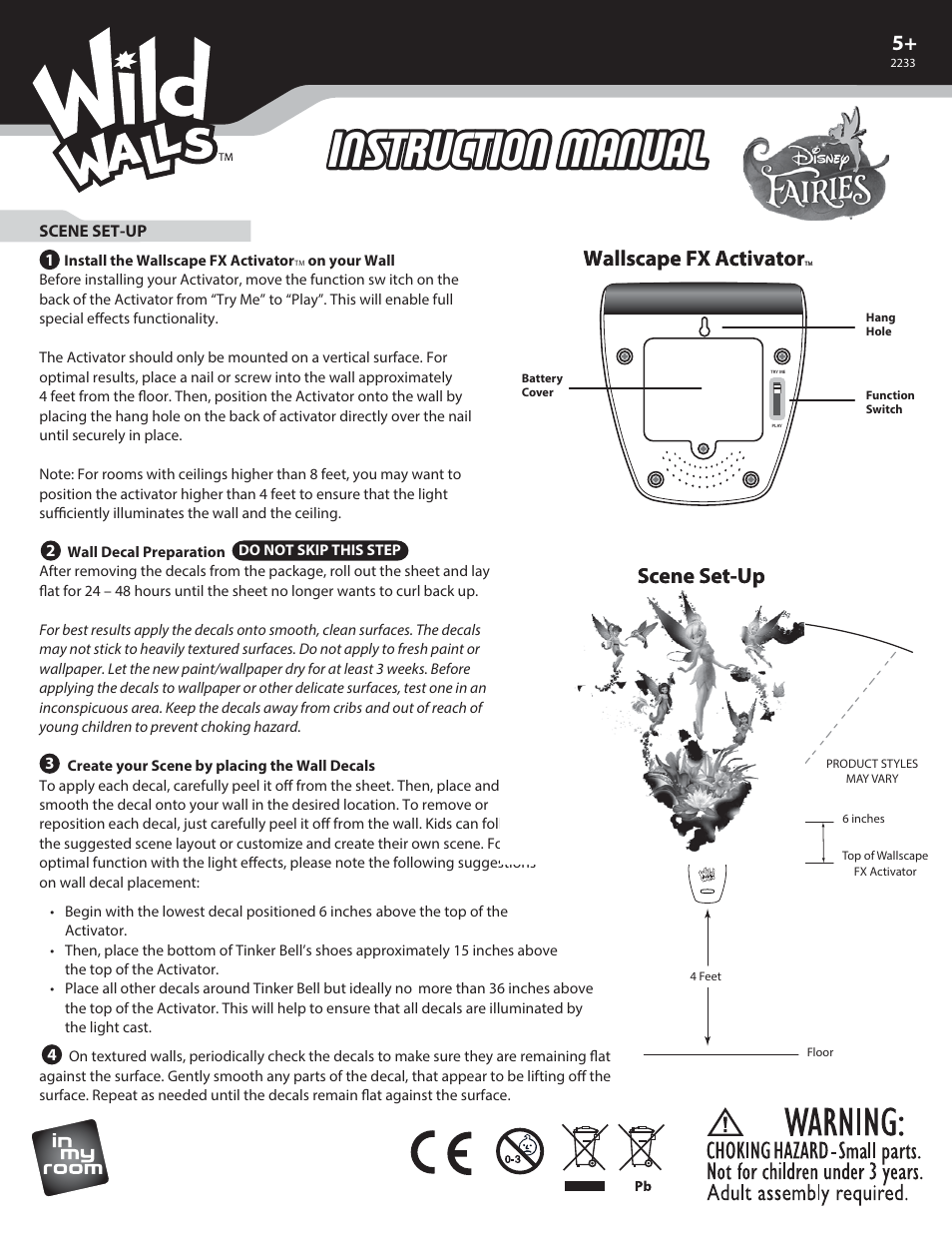Uncle Milton Garden of Fairy Friends User Manual | 2 pages