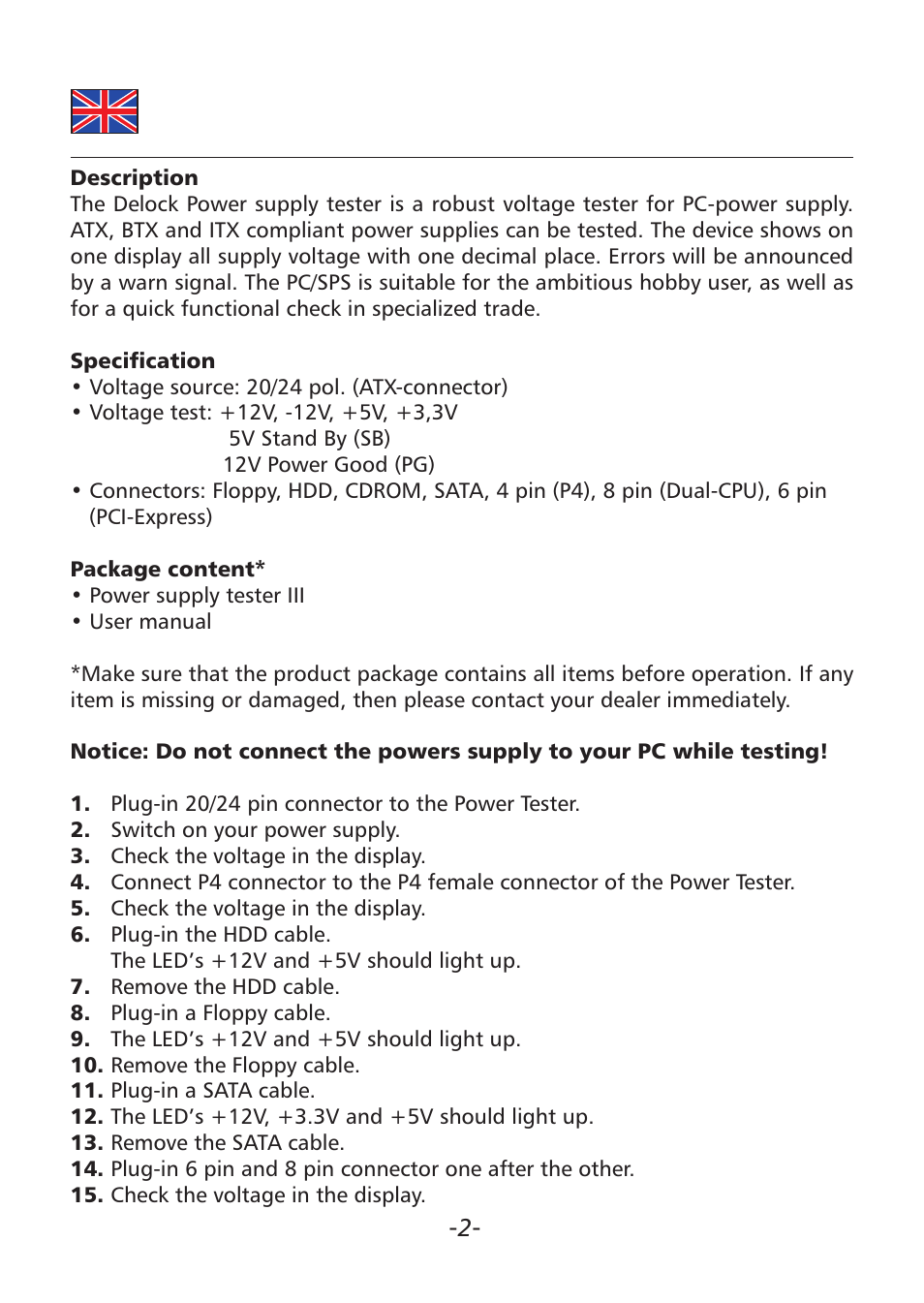 DeLOCK 18159 User Manual | Page 2 / 3