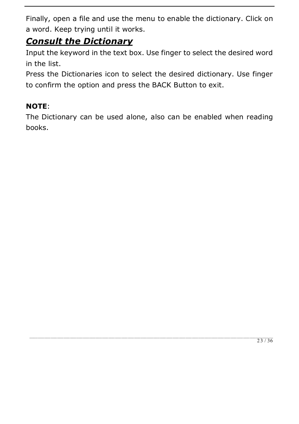 Consult the dictionary | ONYX BOOX i62 User Manual | Page 23 / 36