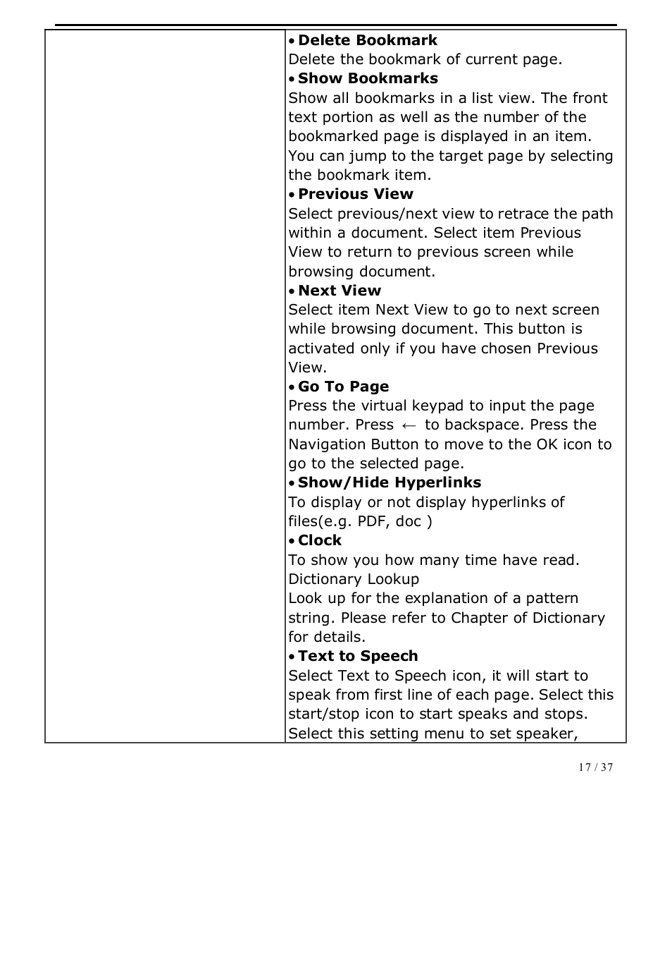 ONYX BOOX A62 User Manual | Page 17 / 37