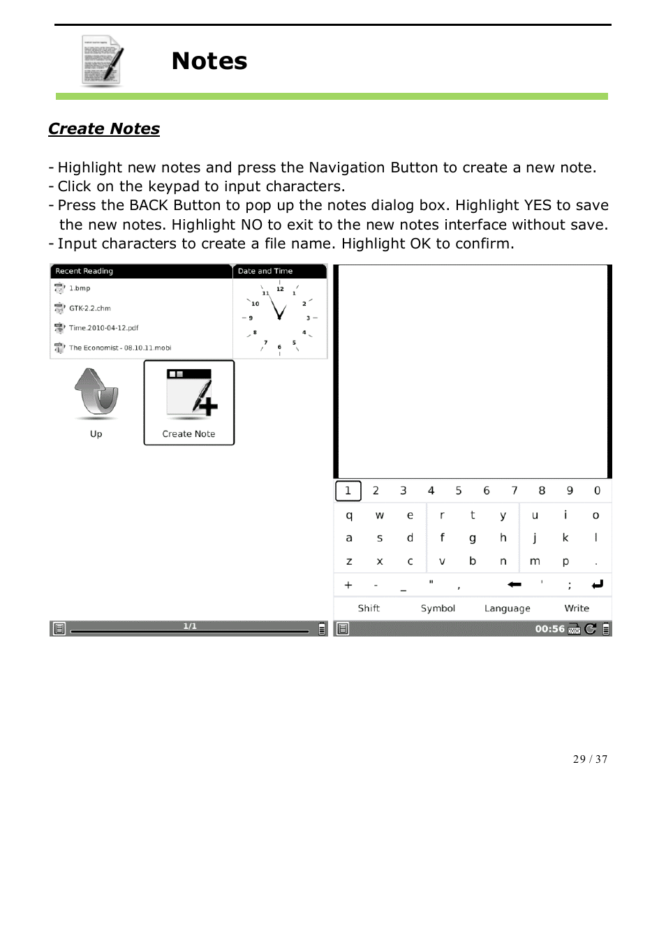 ONYX BOOX A62 User Manual | Page 29 / 37